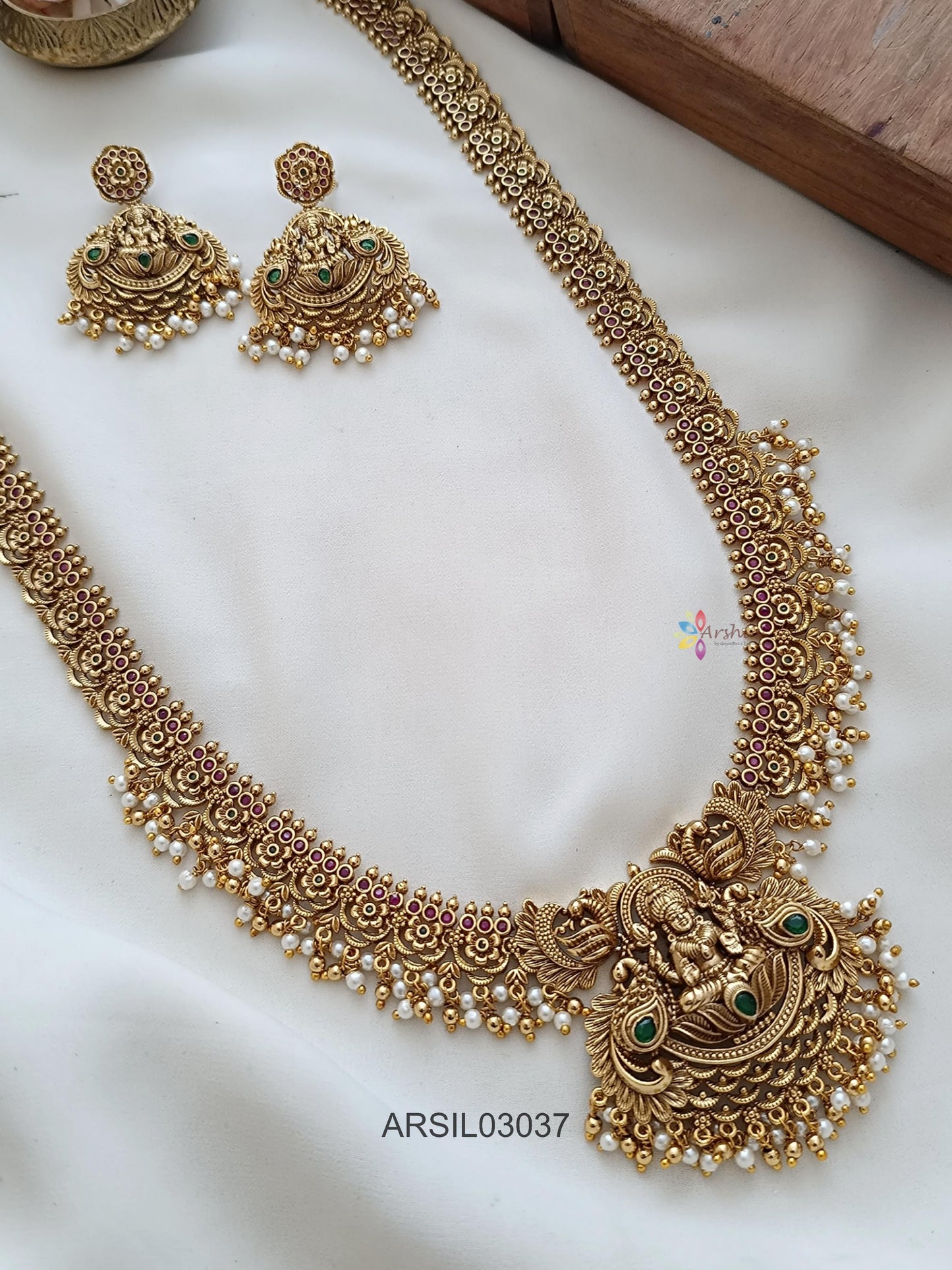 Lakshmi Pendant Long Necklace