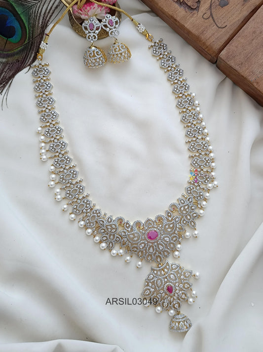 Diamond Look Like Long Necklace