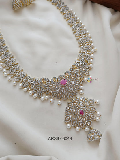 Diamond Look Like Long Necklace