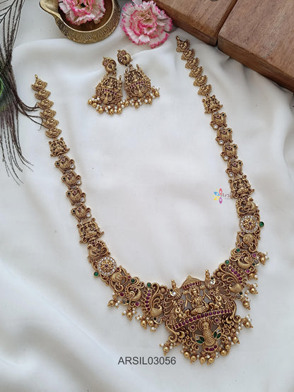 Peacock and Lakshmi Long Haram