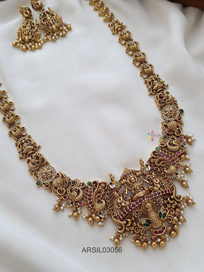 Peacock and Lakshmi Long Haram