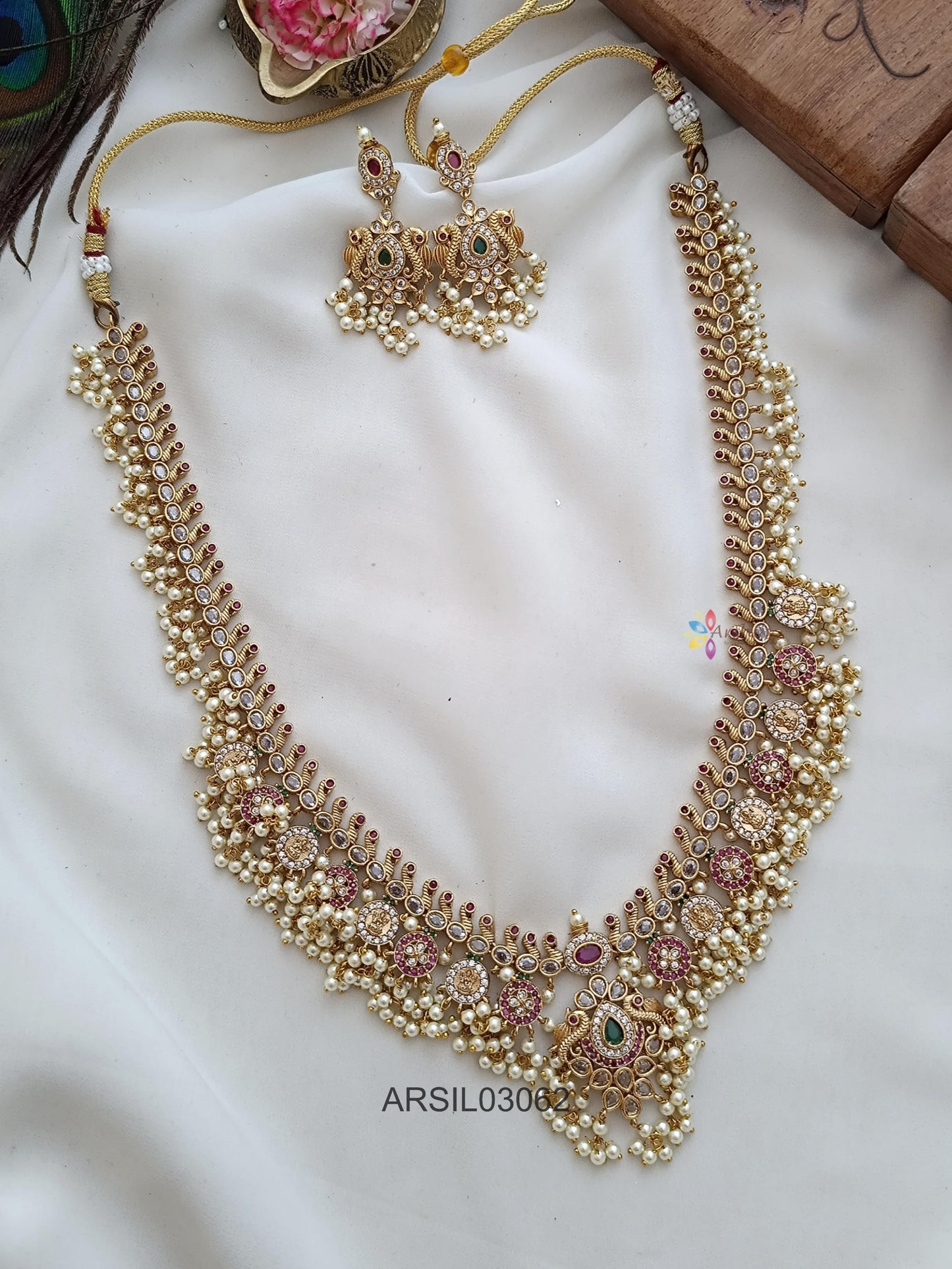 Guttapusalu Stone Long Necklace