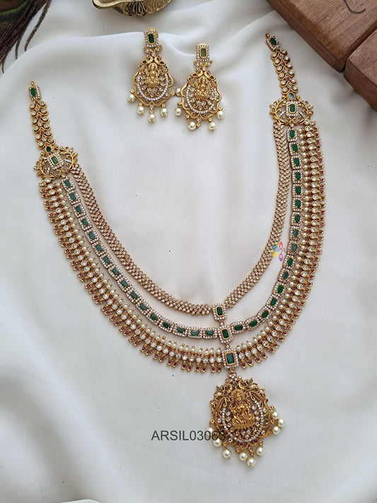 Layer Stone Long Necklace