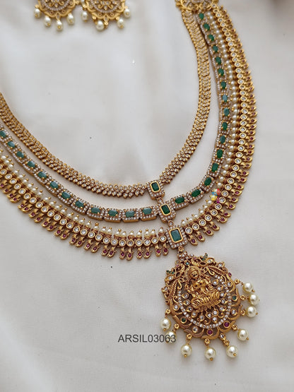 Layer Stone Long Necklace