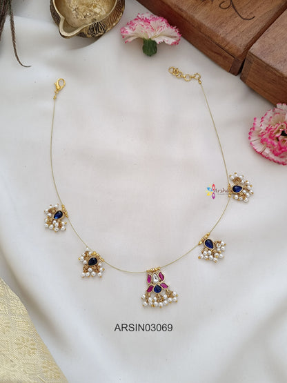 Jadau Kundan Invisible Necklace
