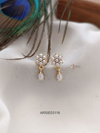 Pearl Tera Drop Earrings