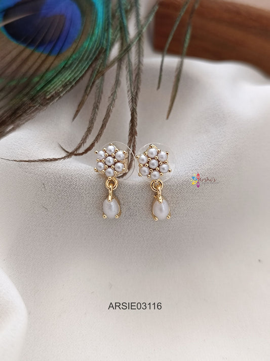 Pearl Tera Drop Earrings