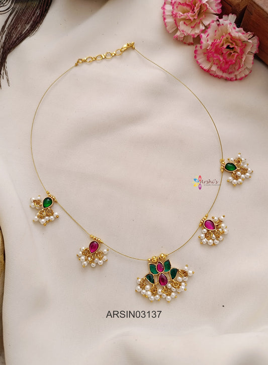 Lotus Pearl Invisible Necklace