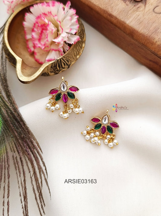Jadau Kundan with Pearl Bugadi Earrings