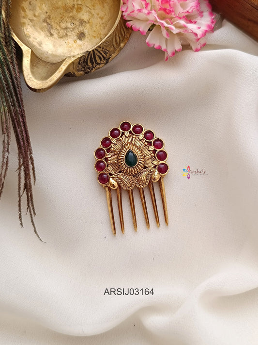 Ruby Stone Hair Pin