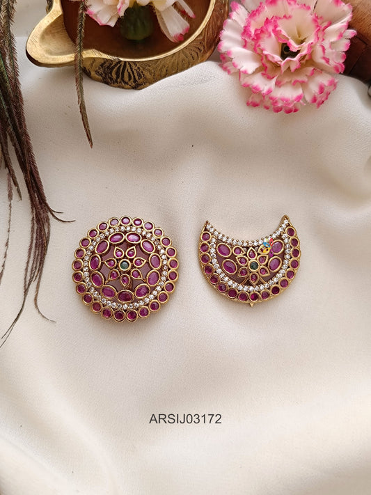 Surya Chandra Stone Hair Brooch