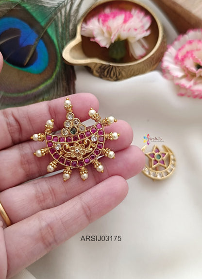 Surya Chandra Pearl Drop Hair Brooch
