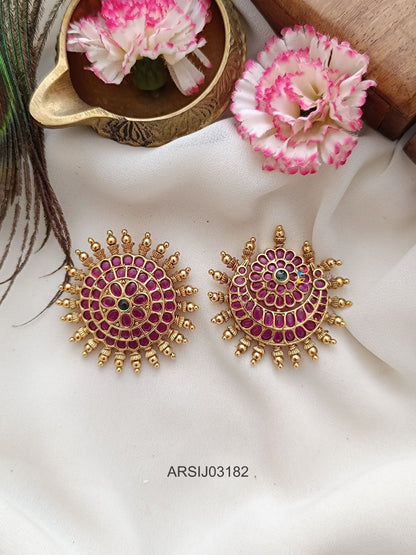 Surya Chandra Kemp Stone Hair Brooch