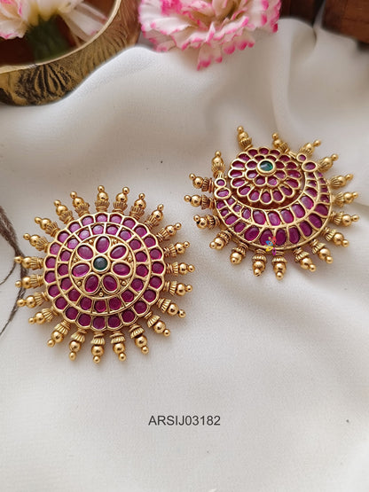 Surya Chandra Kemp Stone Hair Brooch