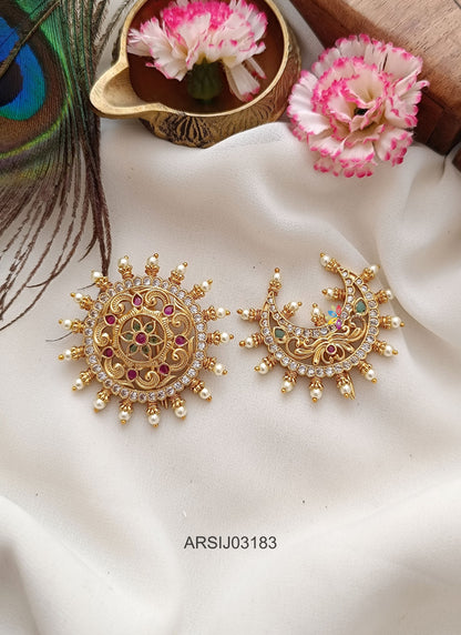 Surya Chandra Pearl Hair Brooch