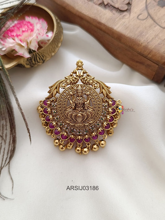 Antique Lakshmi Kemp Stone Hair Brooch