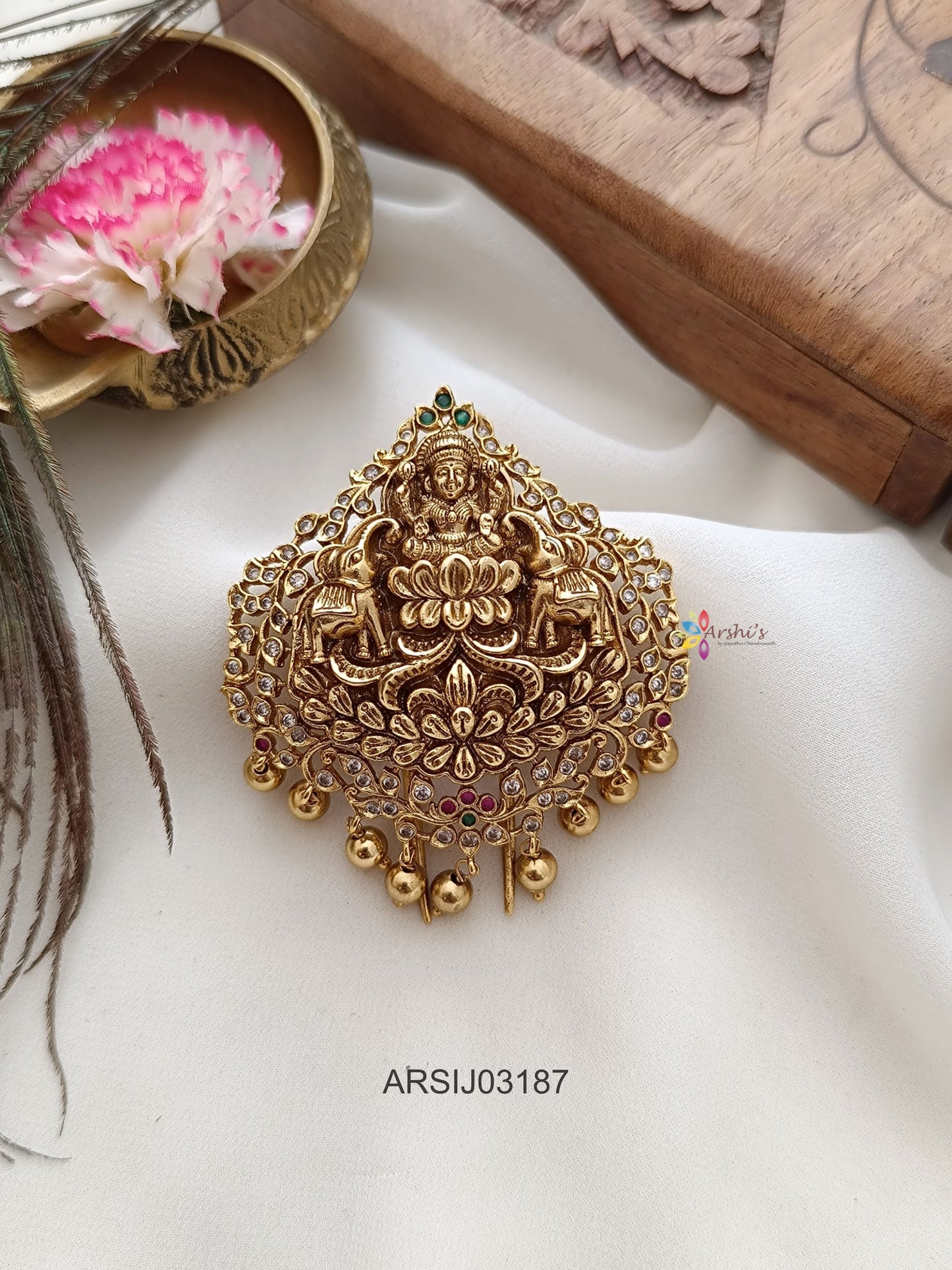 Antique Temple Hair Brooch