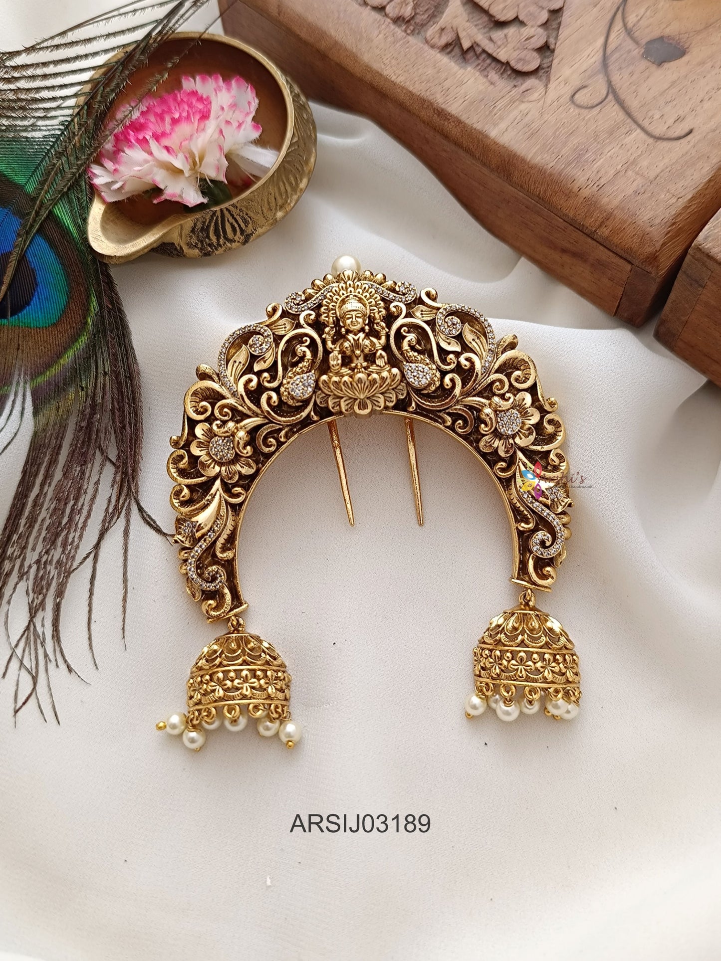 Antique Temple Hair Brooch