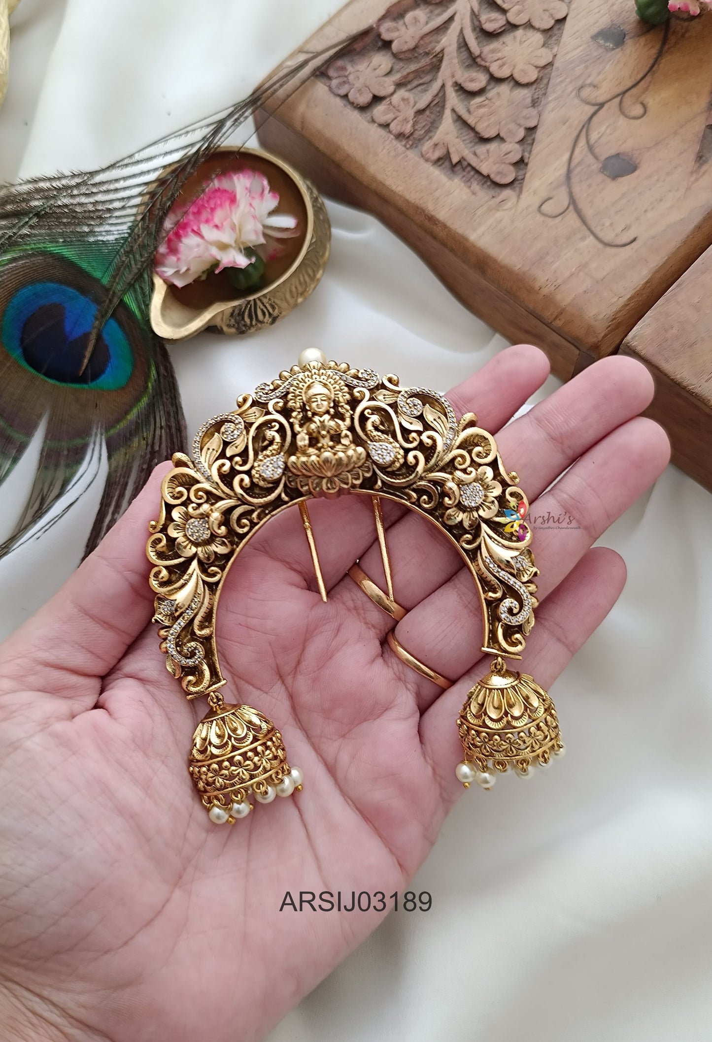 Antique Temple Hair Brooch