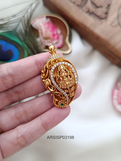 Mango Lakshmi Design Saree Pin