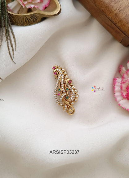 Peacock Design Saree Pin