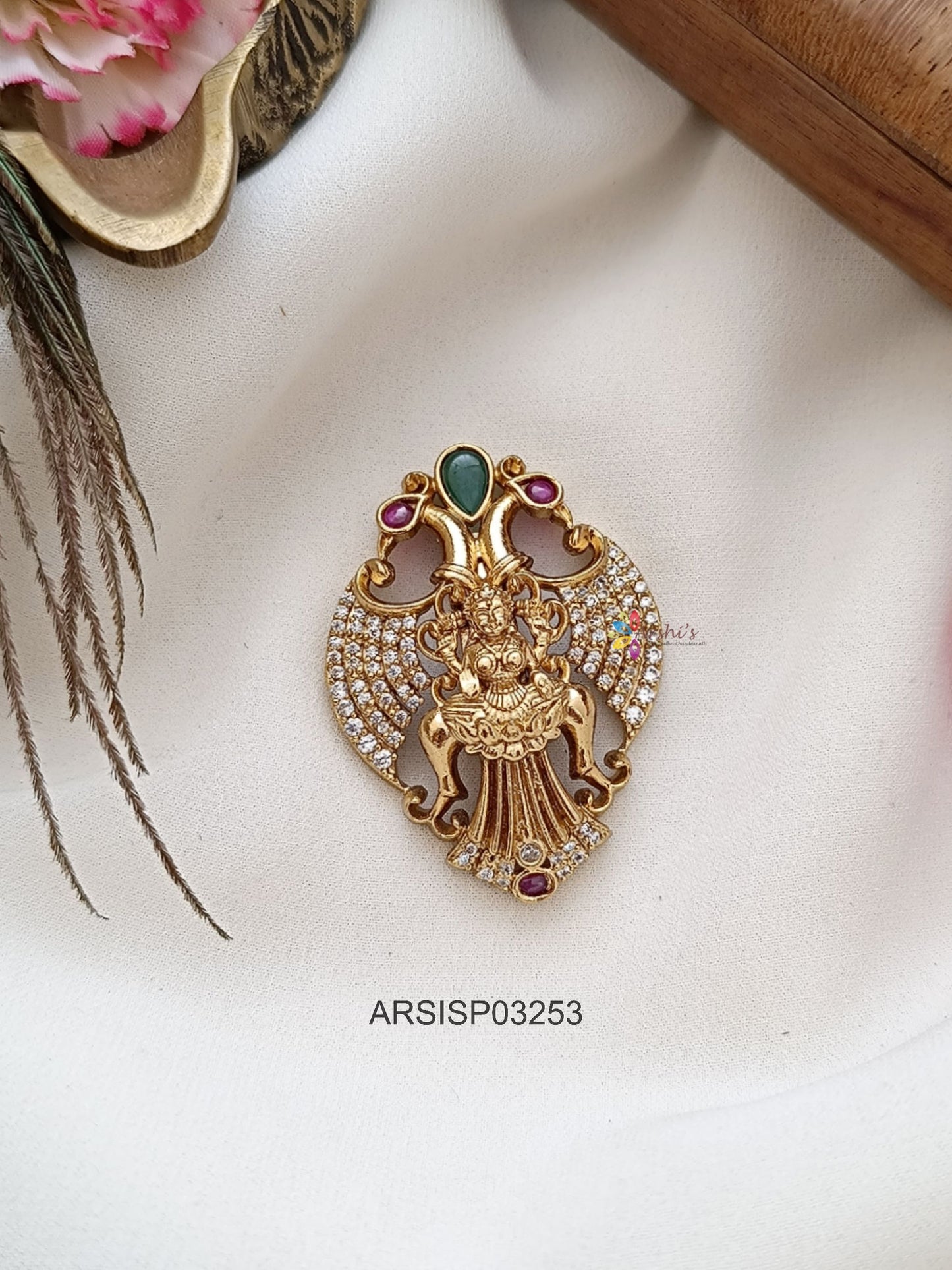 Lakshmi Peacock Saree Pin