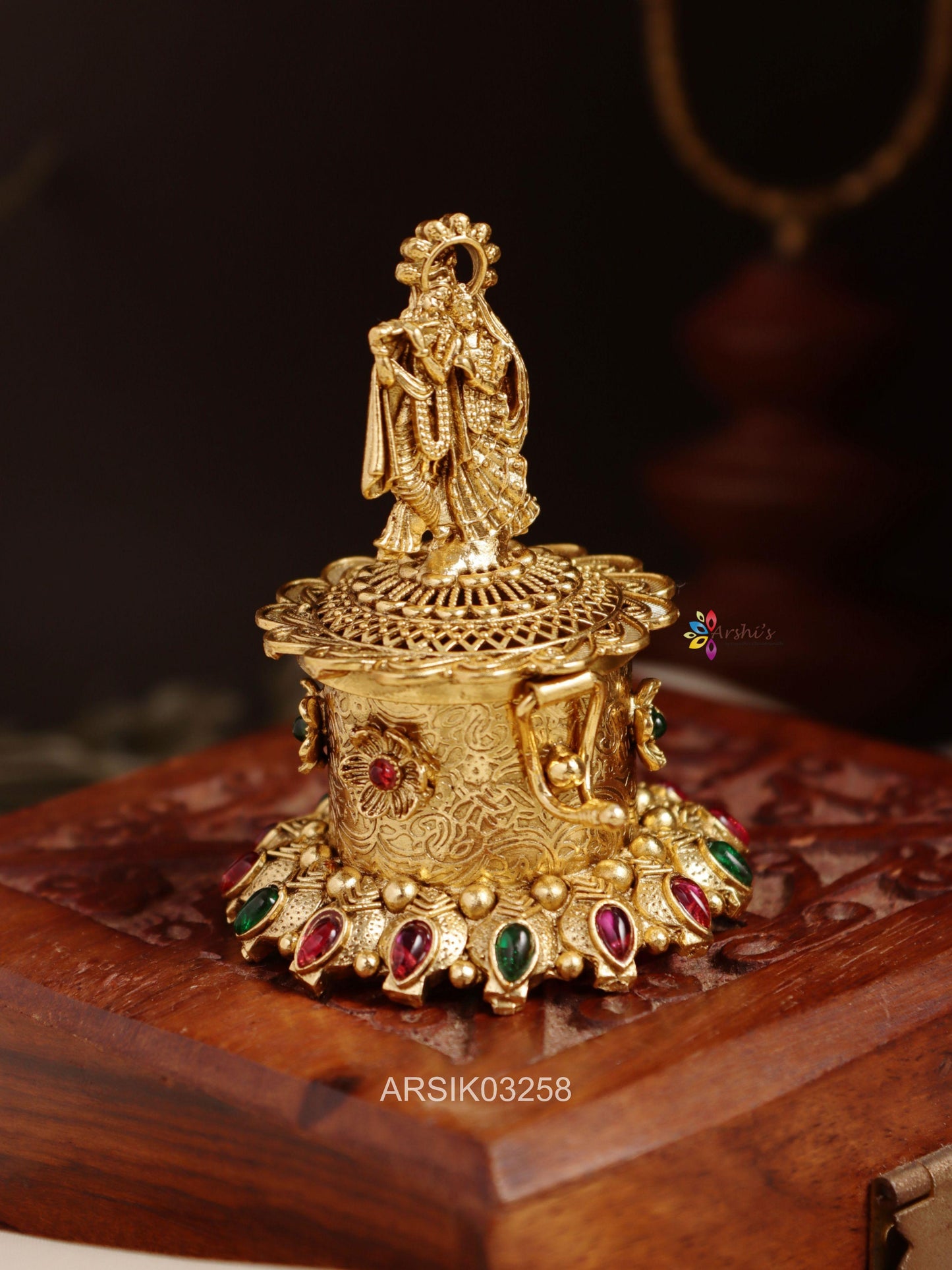 Radha Krisha Kumkum Box