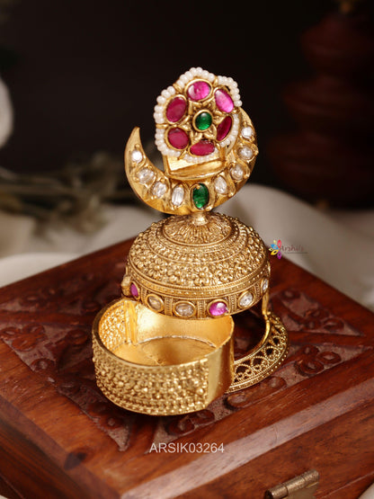 Antique Jadau Kundan Kumkum Box
