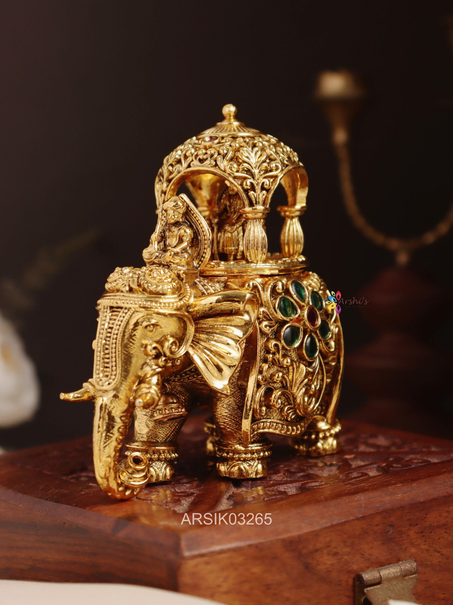 Elephant Kumkum Box