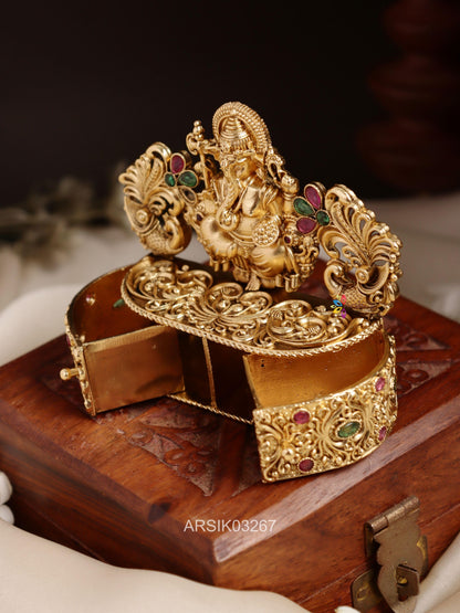 Ganesha Elephant Kumkum Box