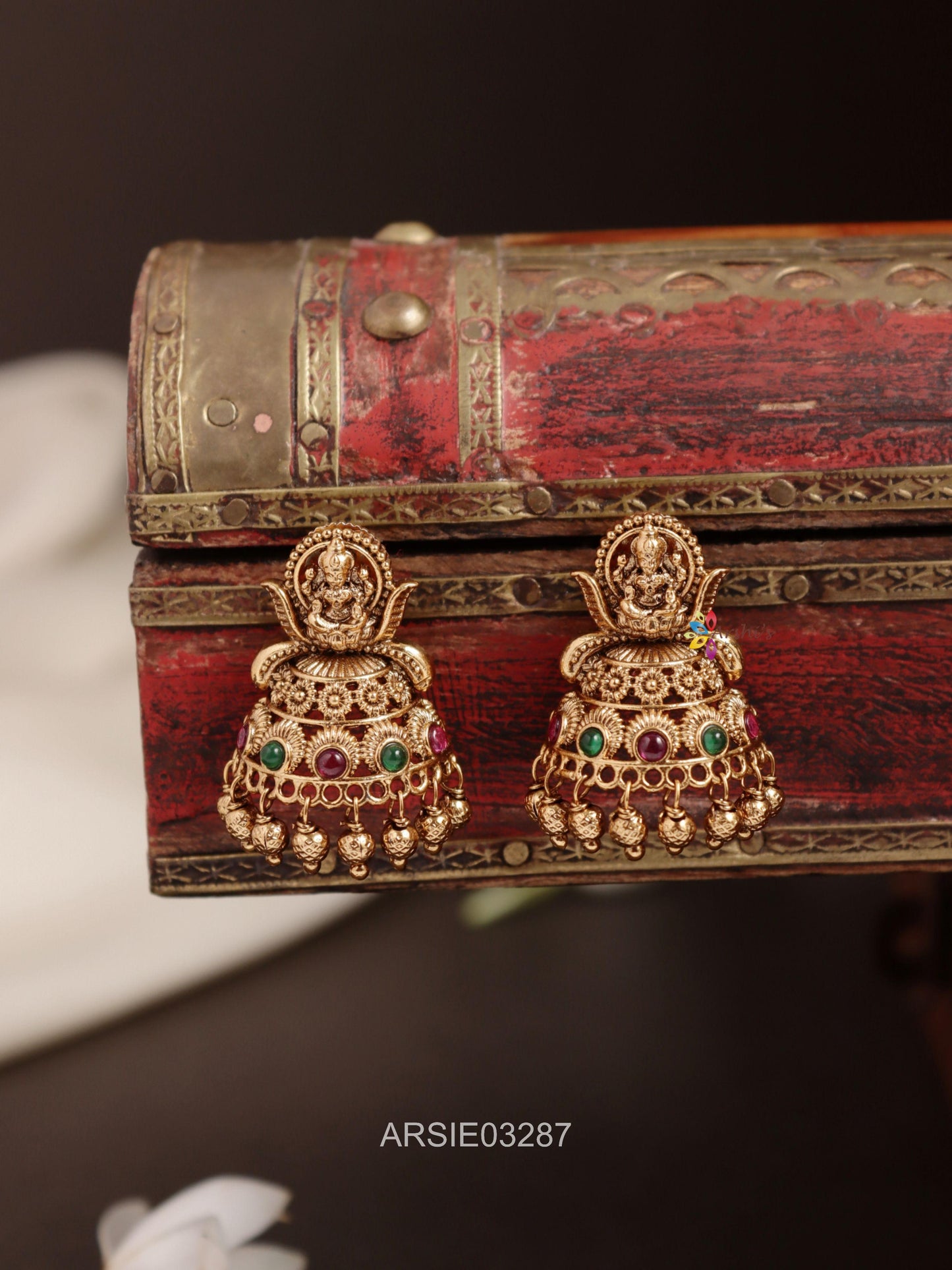 Antique Temple Half Jhumka