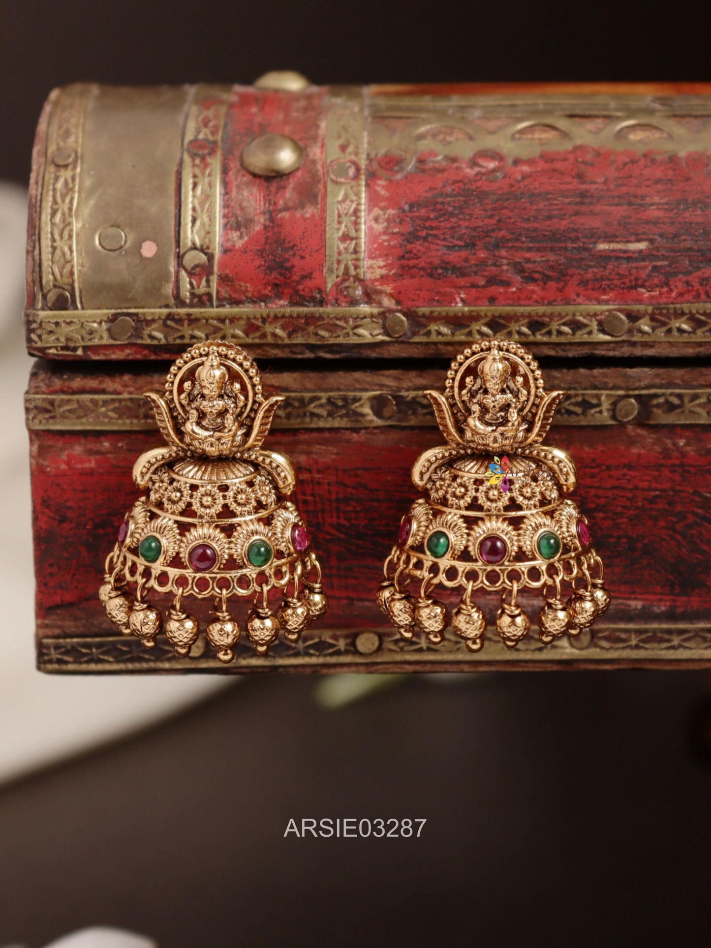 Antique Temple Half Jhumka
