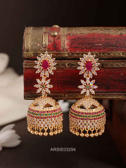 Stone Long Jhumka