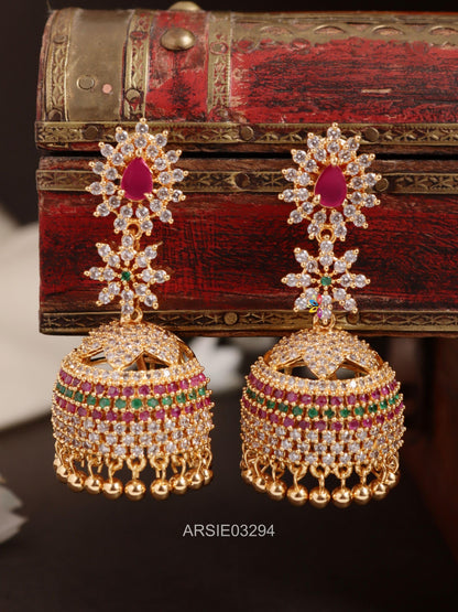 Stone Long Jhumka