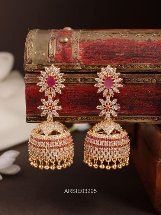 Beautiful Stone Long Jhumka