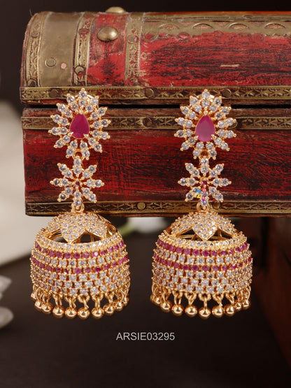 Beautiful Stone Long Jhumka