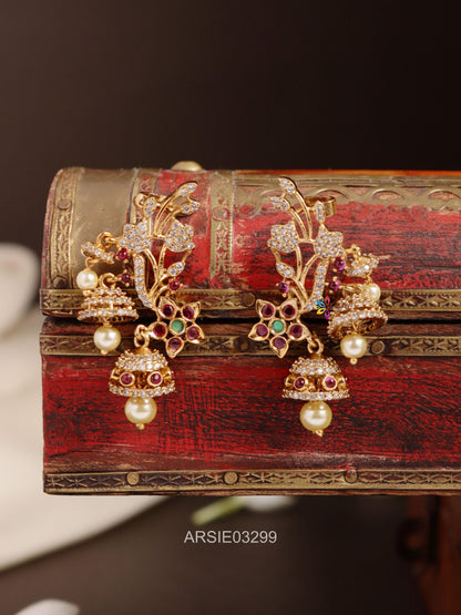 Flower Design Earrings