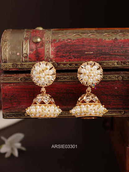Pearl Studded Jhumka