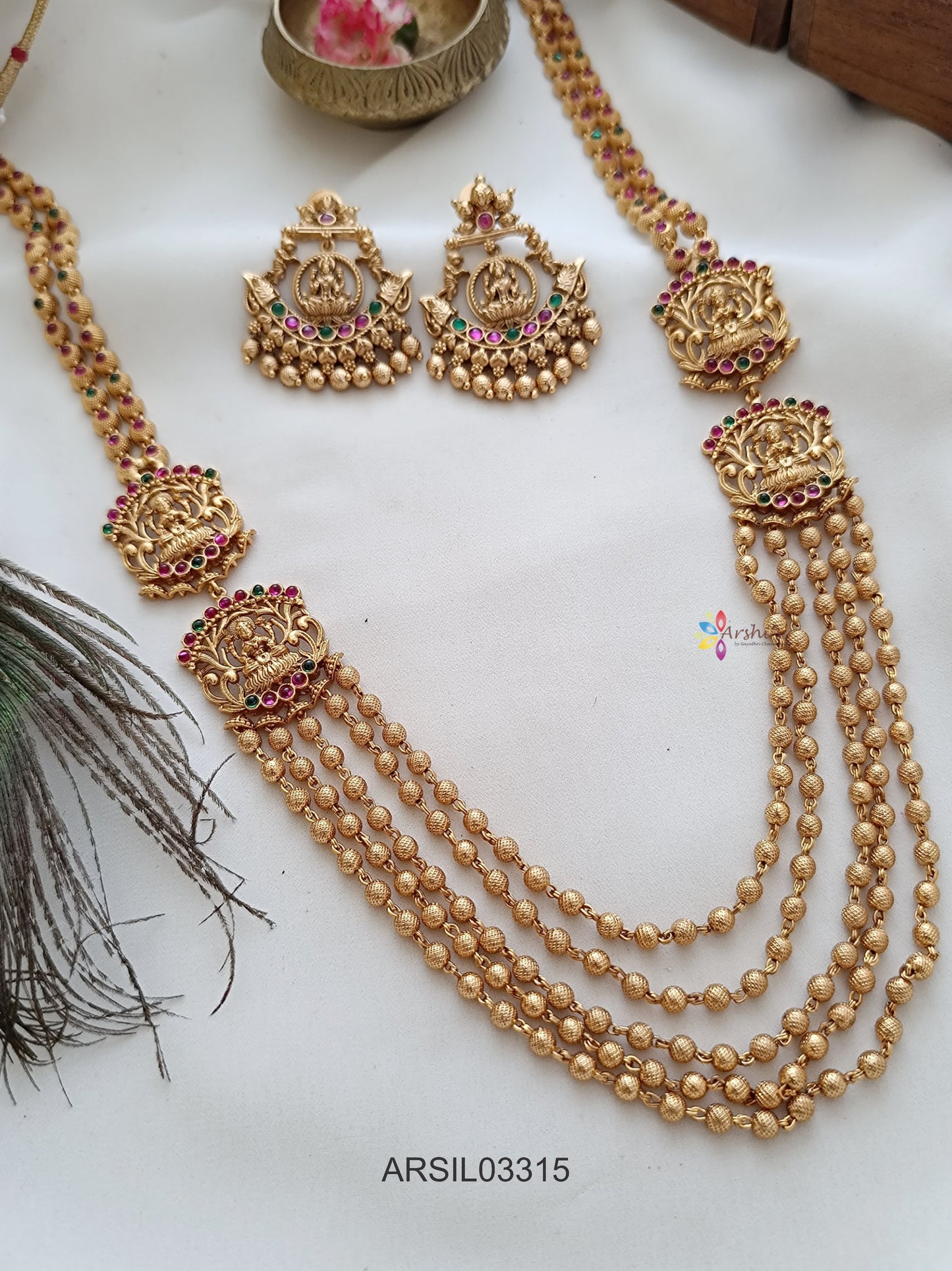 Gold Bead Layer Long Haram