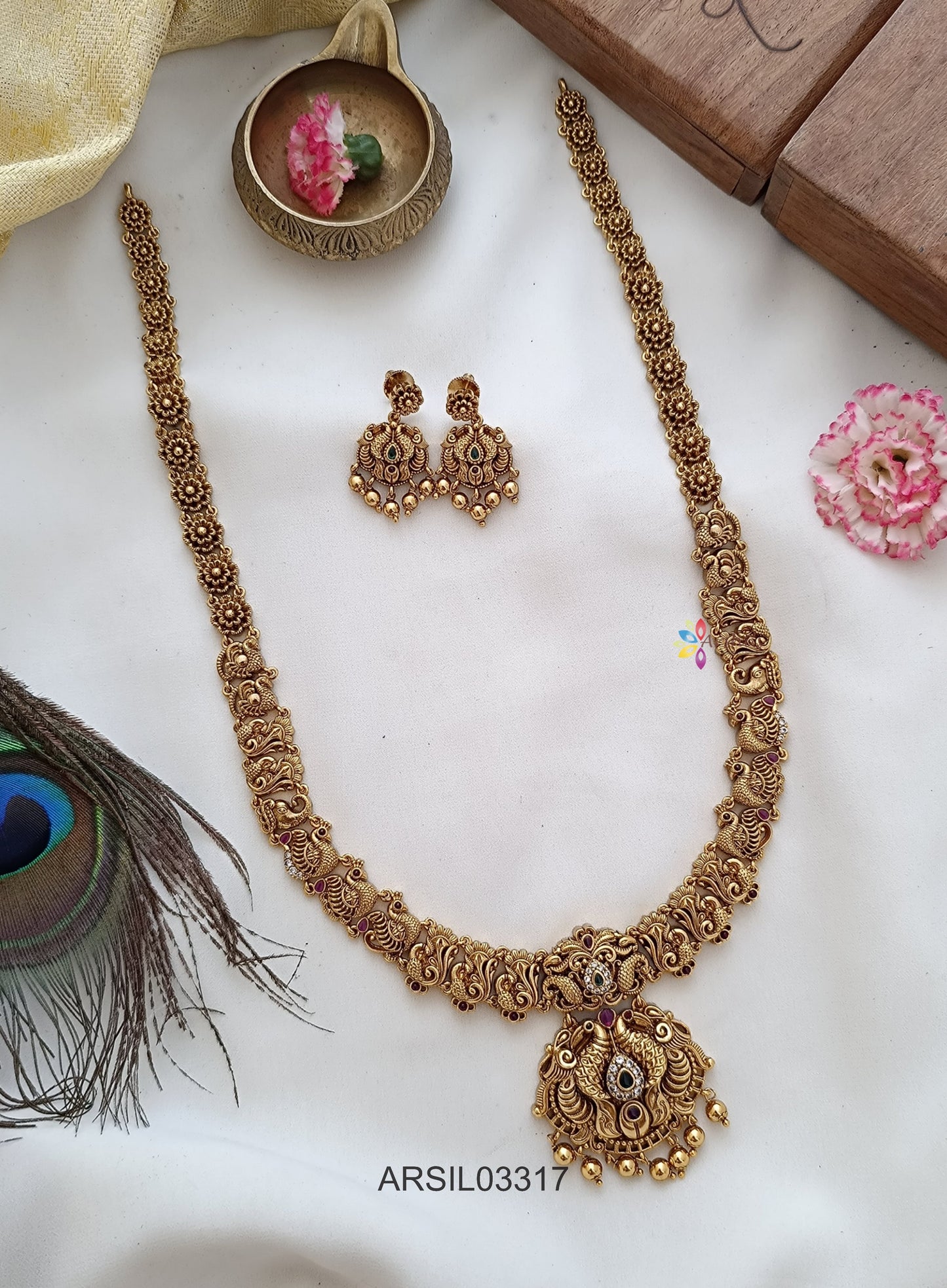 Antique Peacock Long Haram