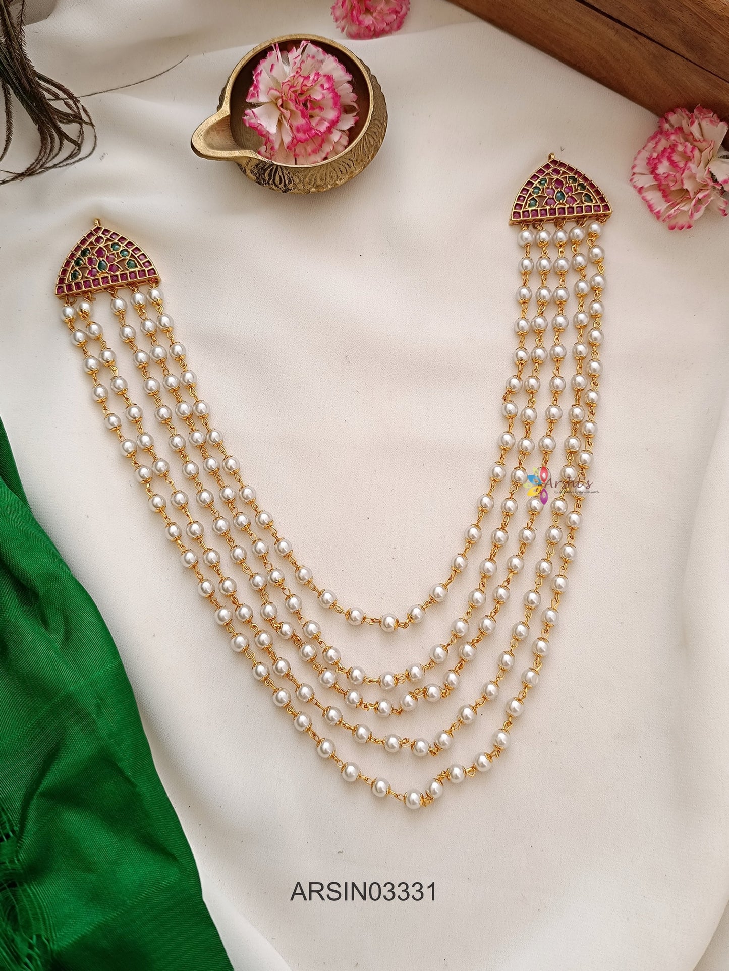 Five Layer Pearl Necklace
