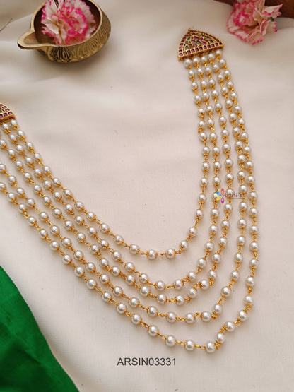 Five Layer Pearl Necklace