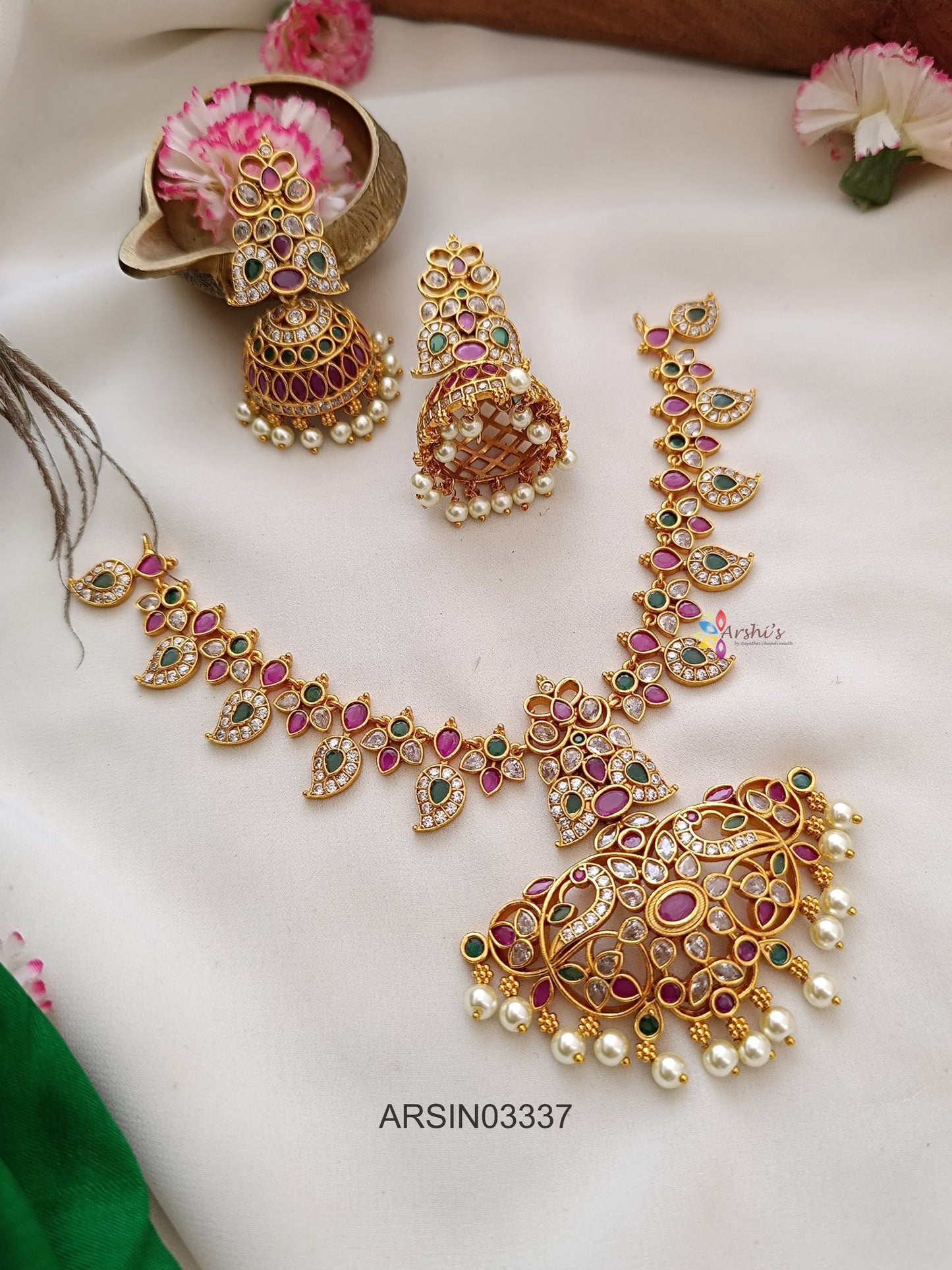 Mango Multi Color Stone Necklace