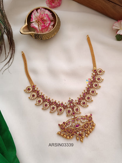 Mango Kemp and White Stone Necklace