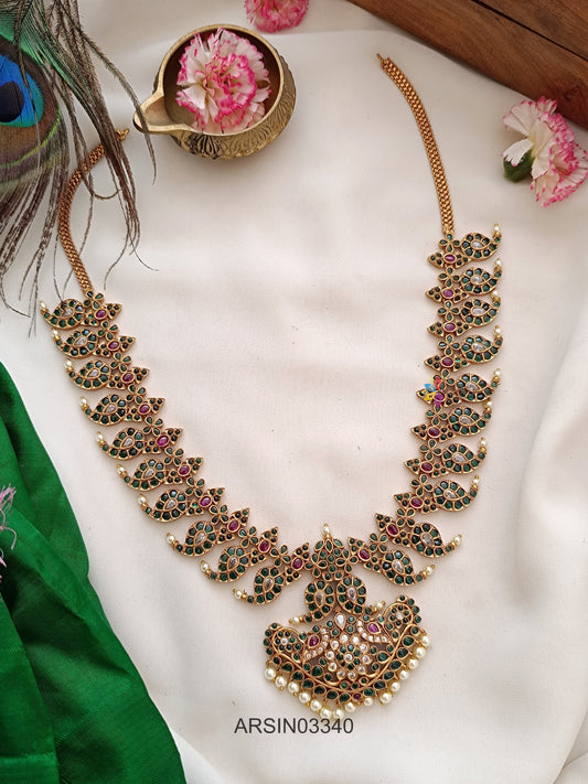 Mango Emerald Stone Necklace