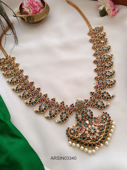 Mango Emerald Stone Necklace