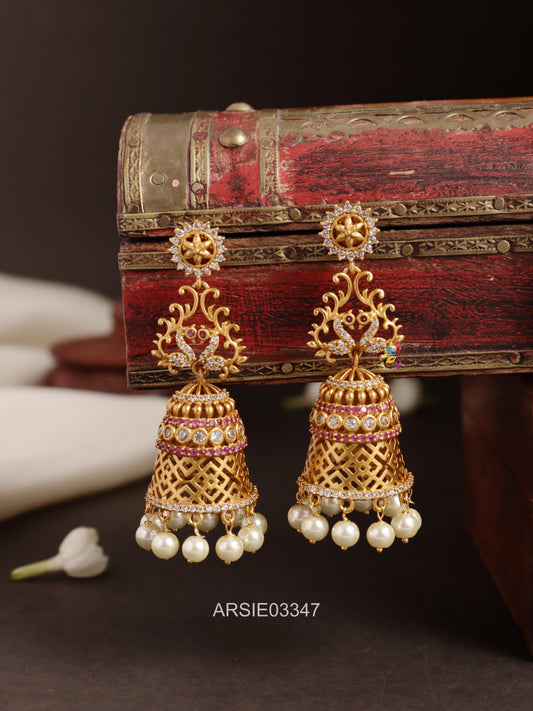 Peacock Long Jhumka