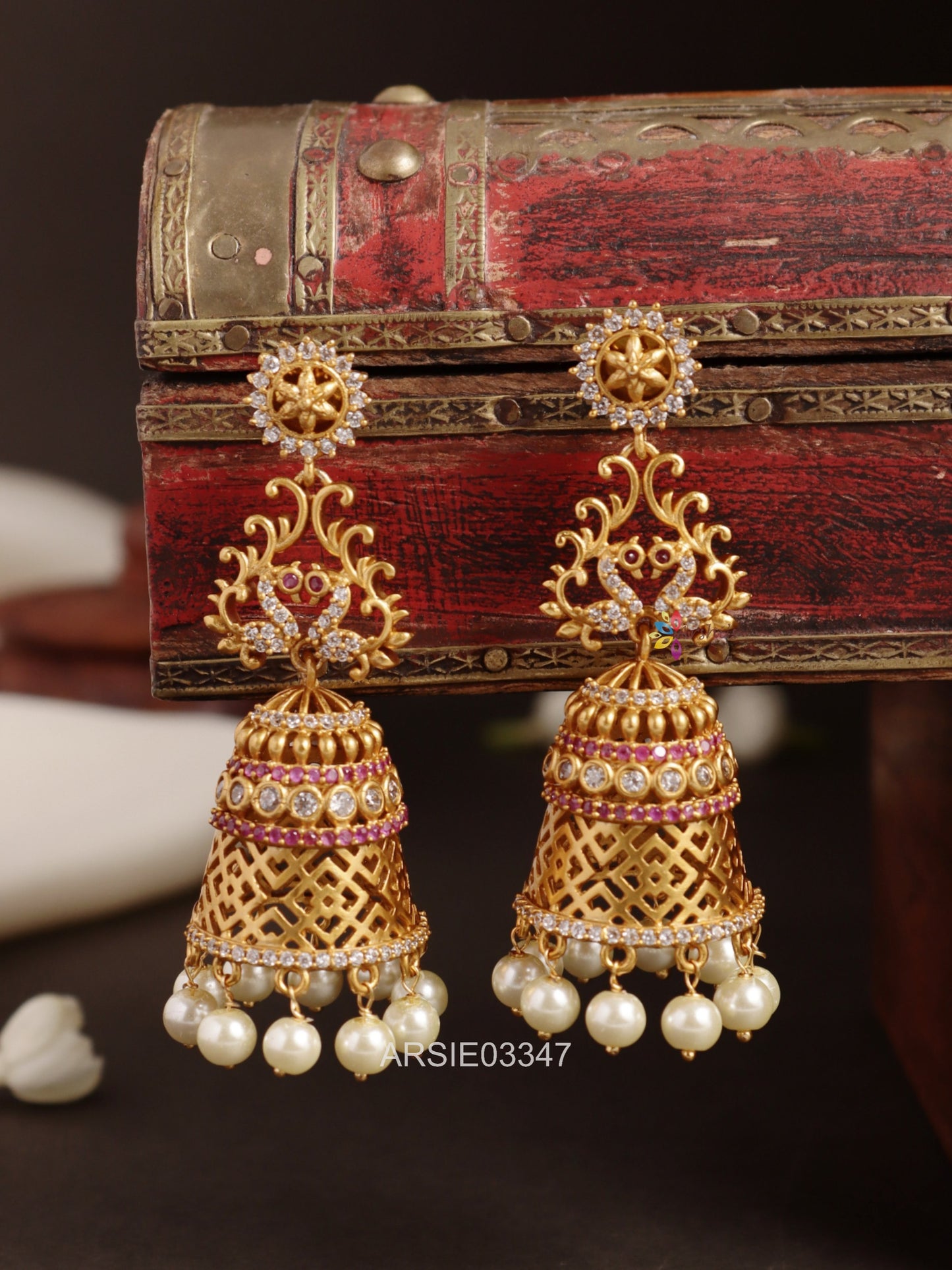 Peacock Long Jhumka