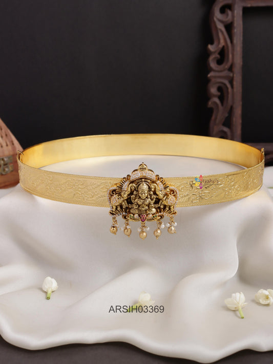 Antique Lakshmi Pendant Plain Hipbelt