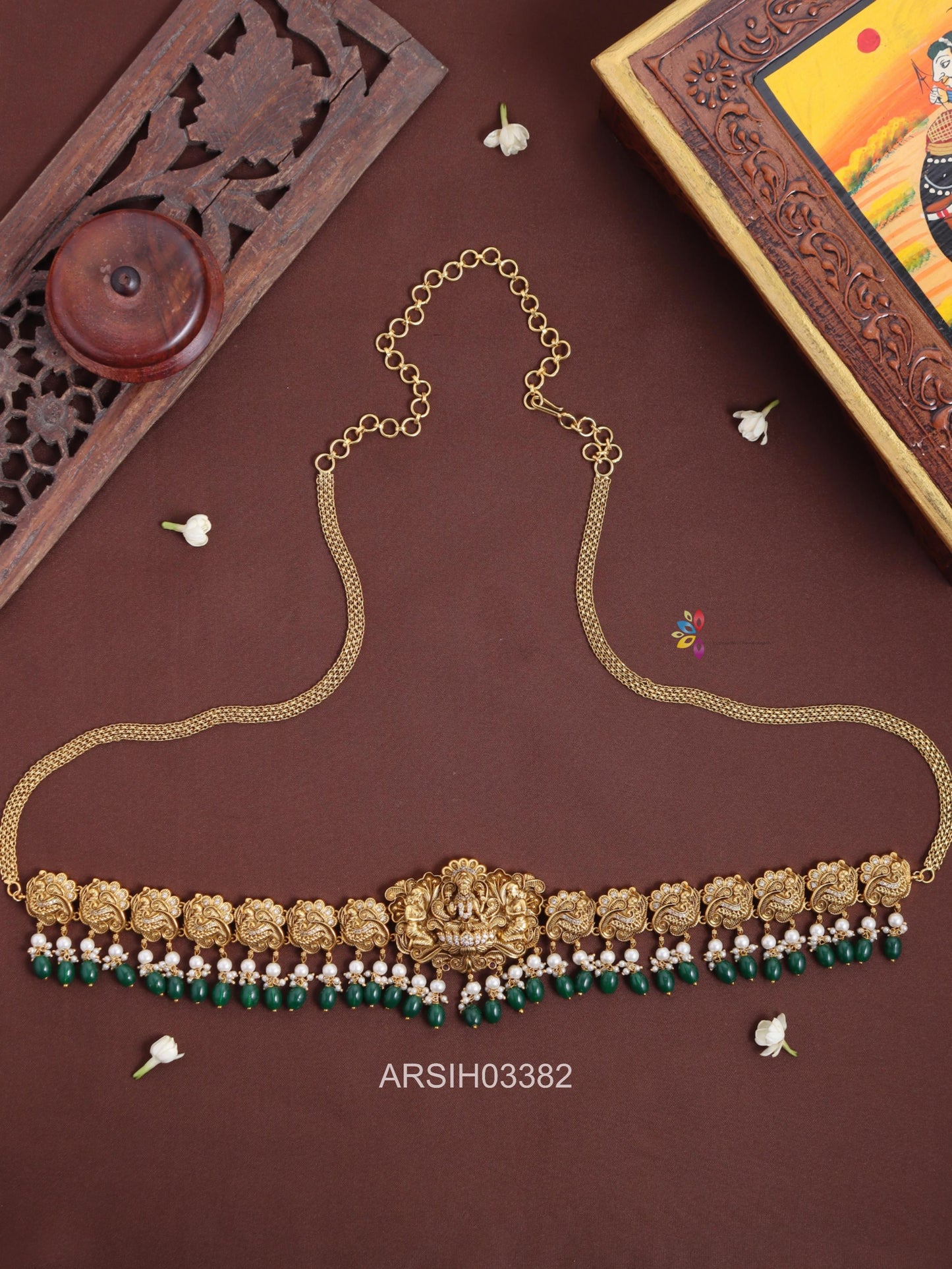 Antique Lakshmi Peacock Chain Hipbelt